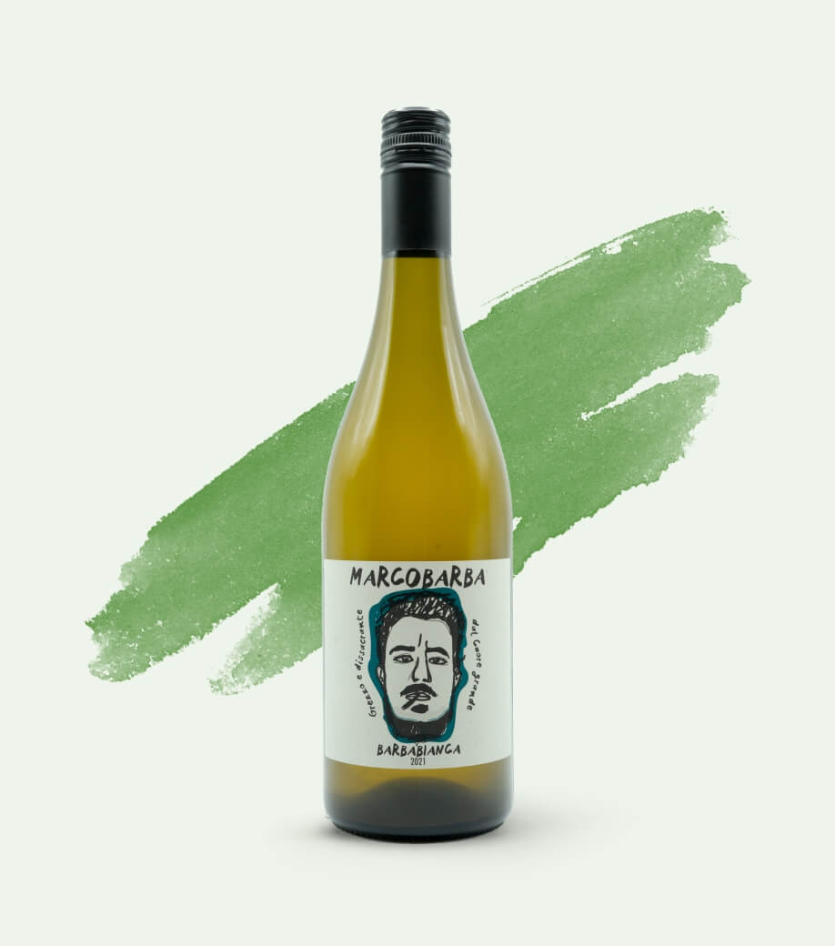 BARBA 白 L(40/15) Barbabianca 2021 – Biodynamic White Wine from Veneto, Italy