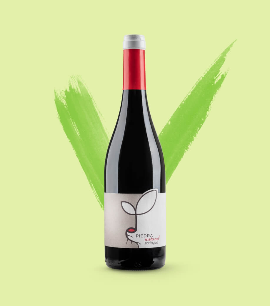 Veganer Wein ohne Schwefel keine Sulfite zugesetzt. Vegan zertifiziert. Tempranillo. Spanien. Online kaufen